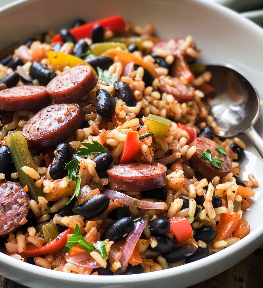 Black Beans Sausage Rice Skillet - detail 1