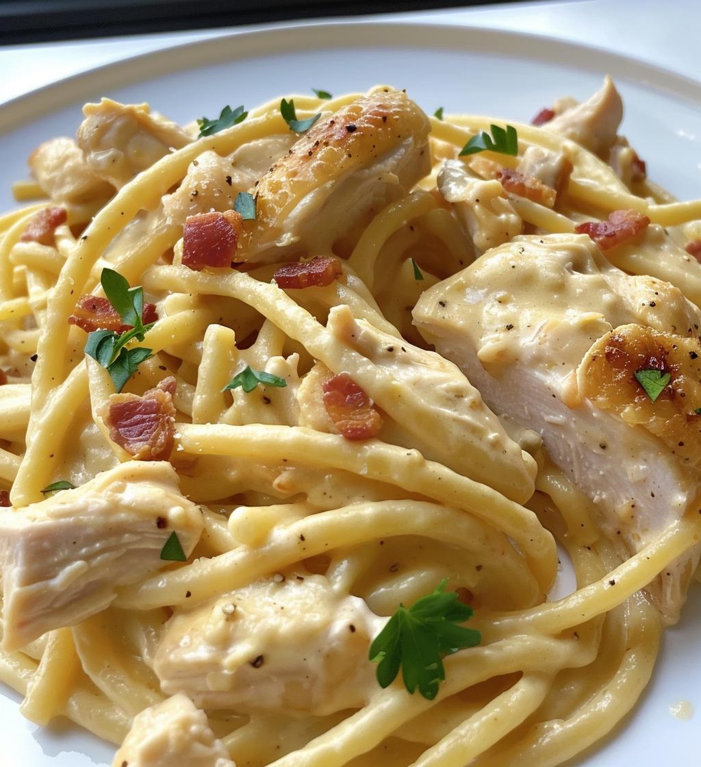 Chicken Carbonara - detail 1
