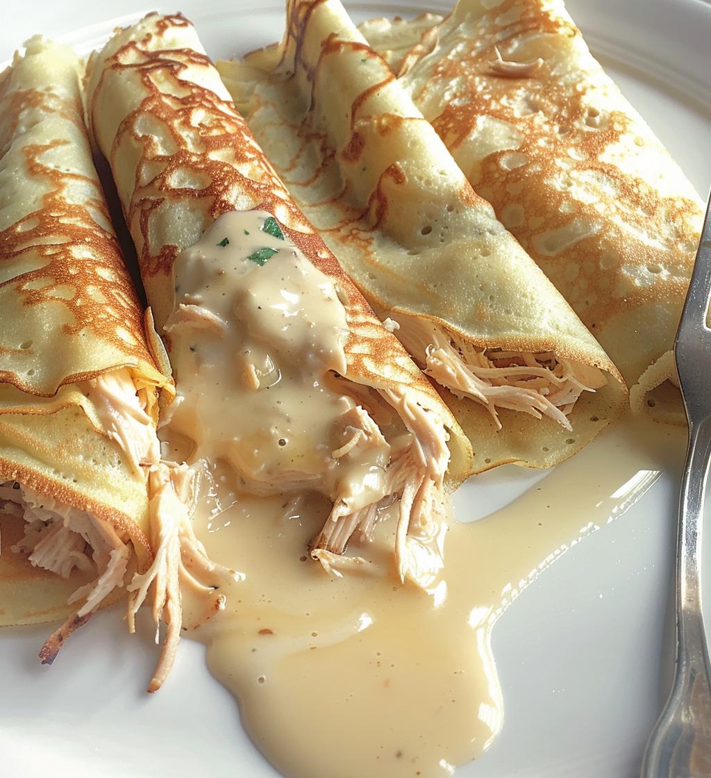 Chicken Crêpes with Béchamel - detail 1