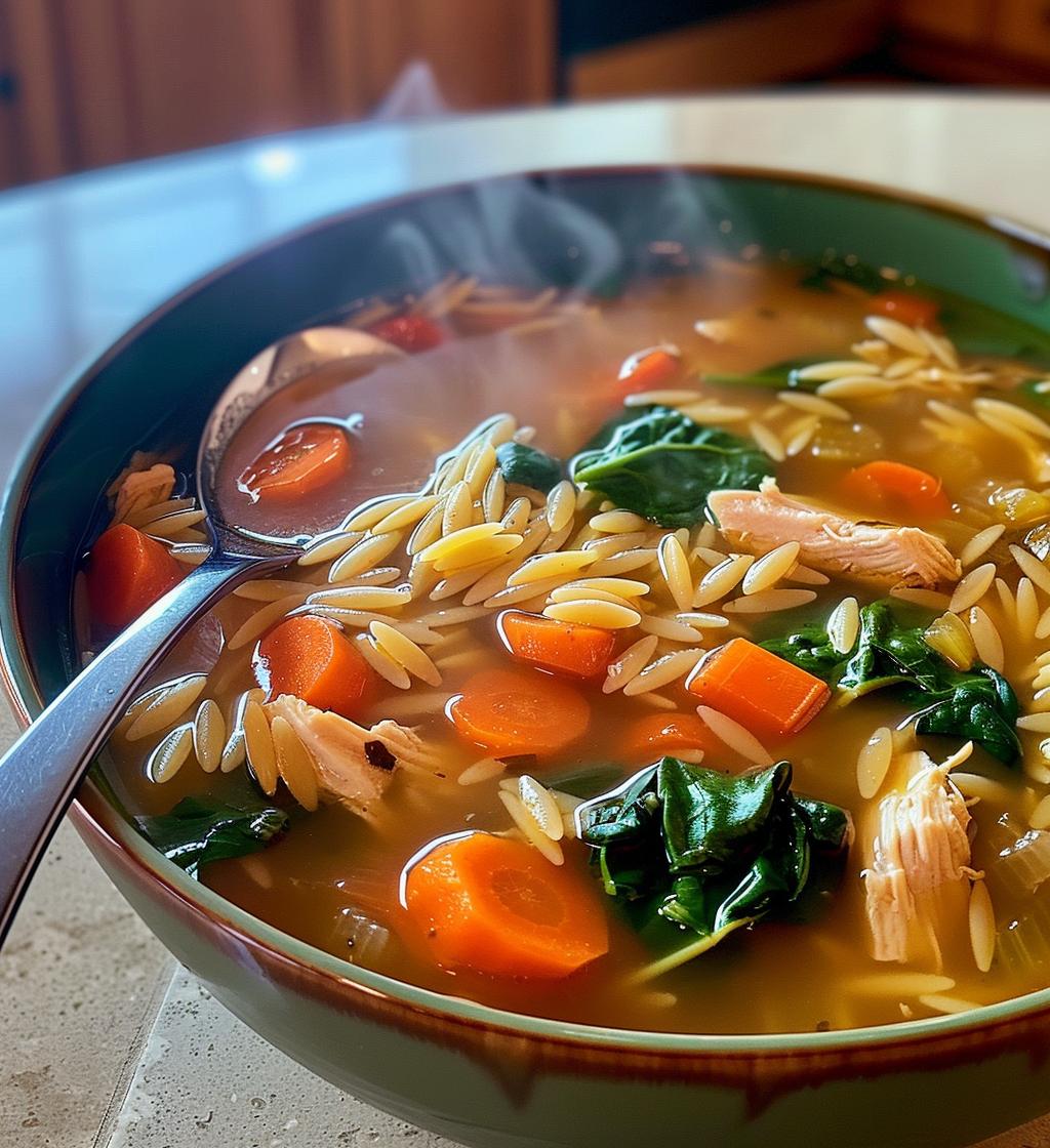 Chicken Orzo Soup - detail 1