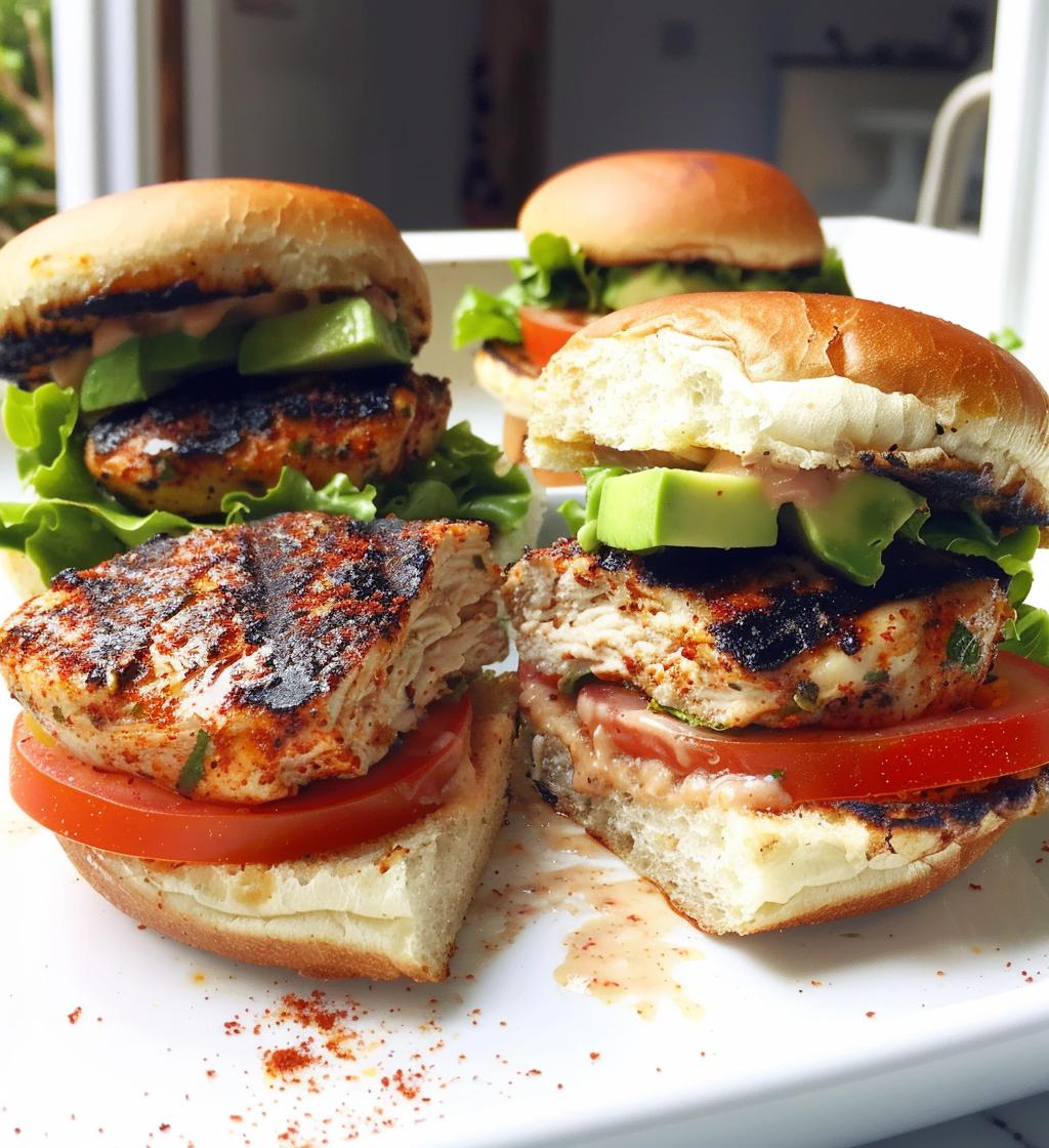Chili Lime Chicken Burgers - detail 1