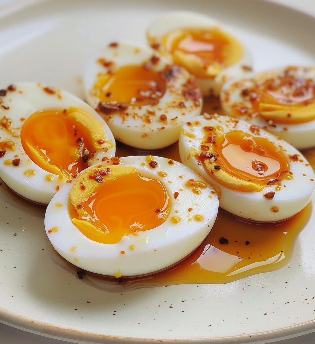 Chili Ramen Eggs - detail 1