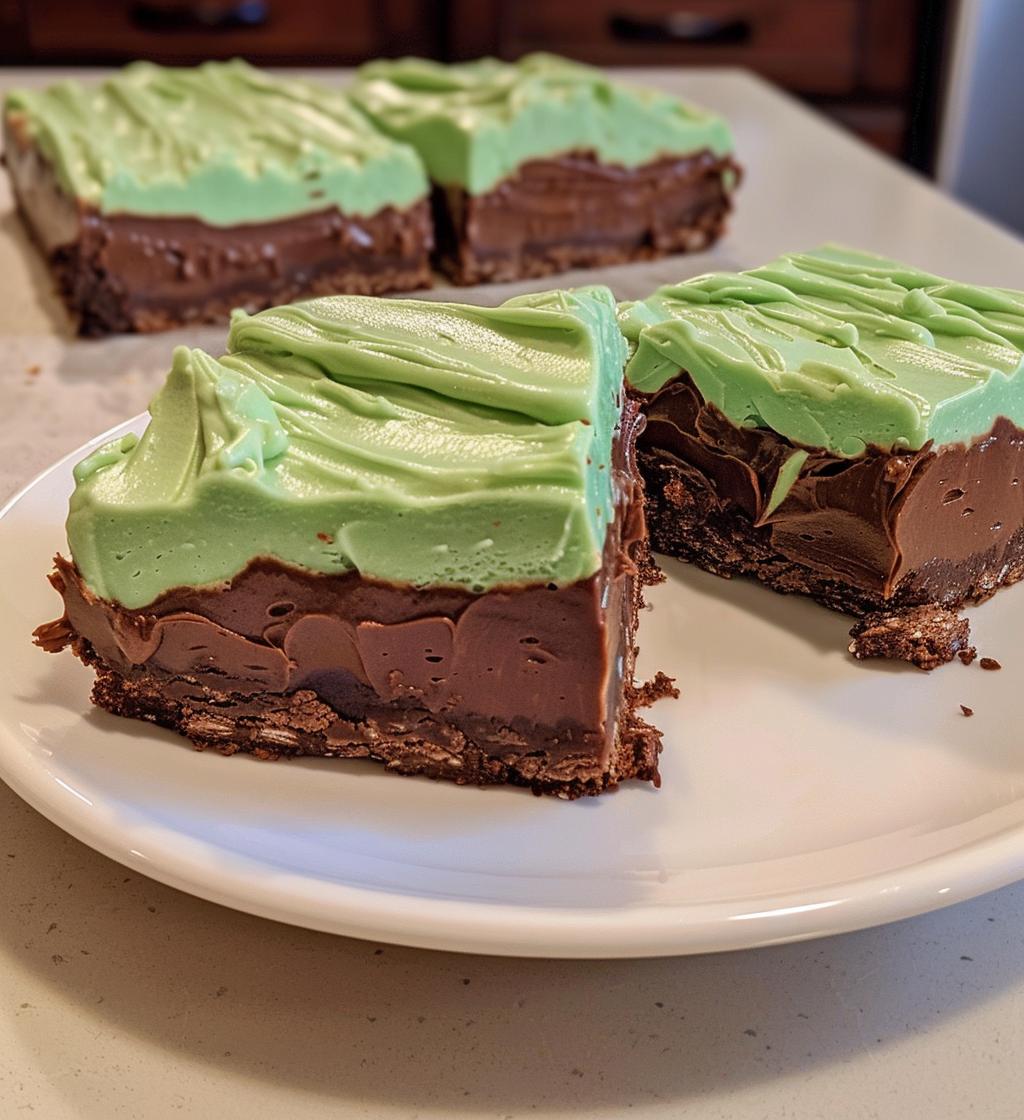 Chocolate Mint Bars - detail 1