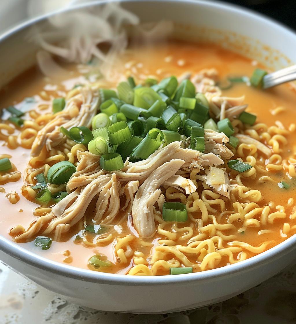 Creamy Chicken Ramen Soup - detail 1