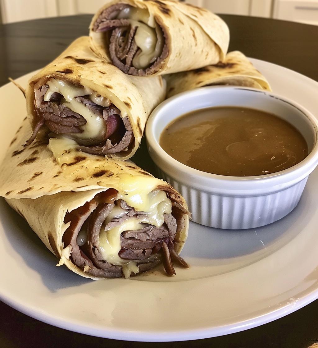 French Dip Tortilla Roll Ups - detail 1