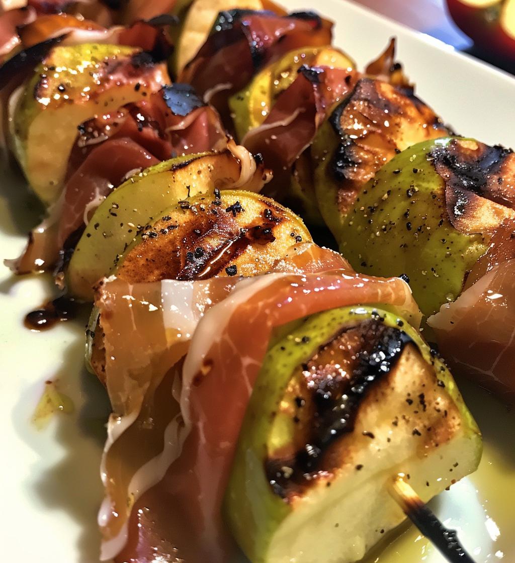 Grilled Apples with Prosciutto - detail 1