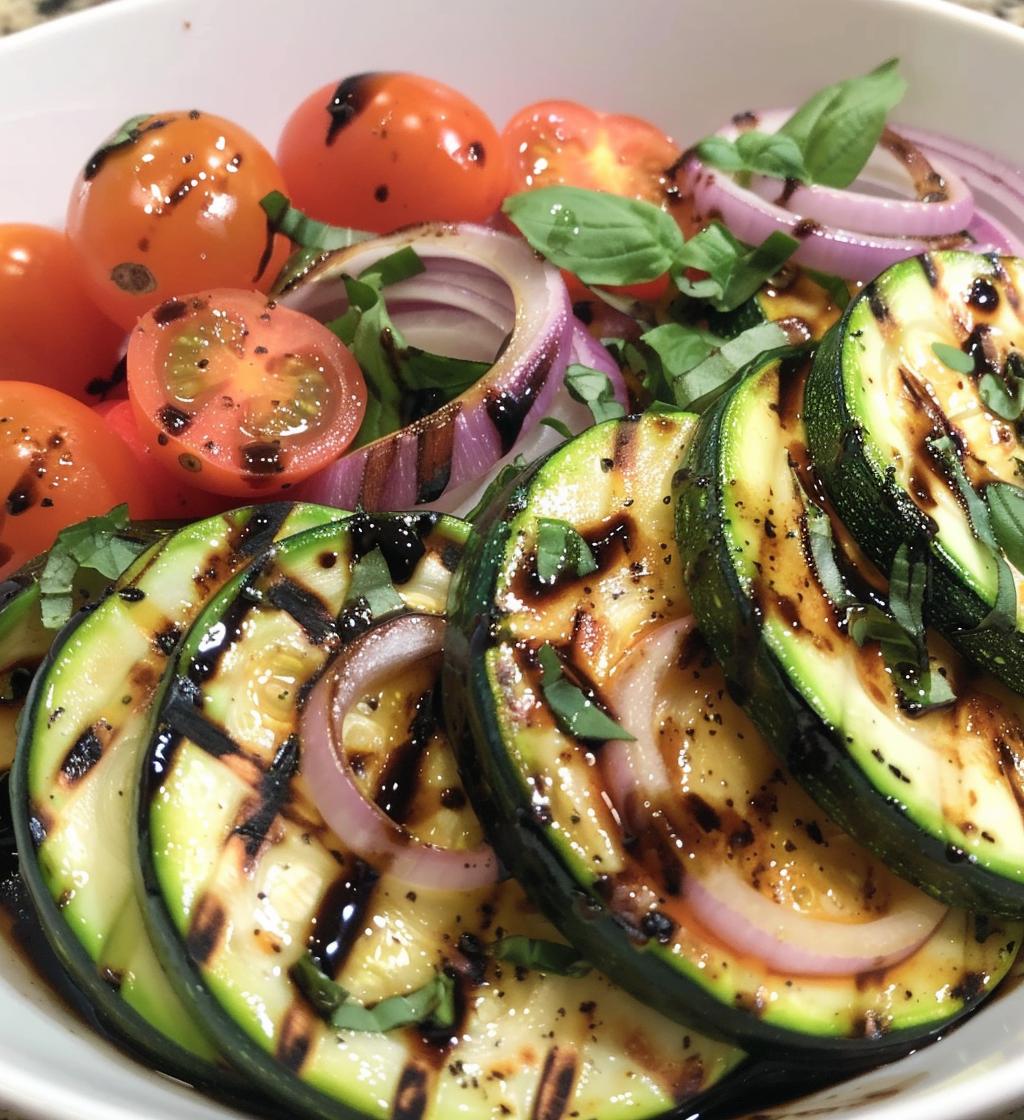 Grilled Zucchini Salad - detail 1