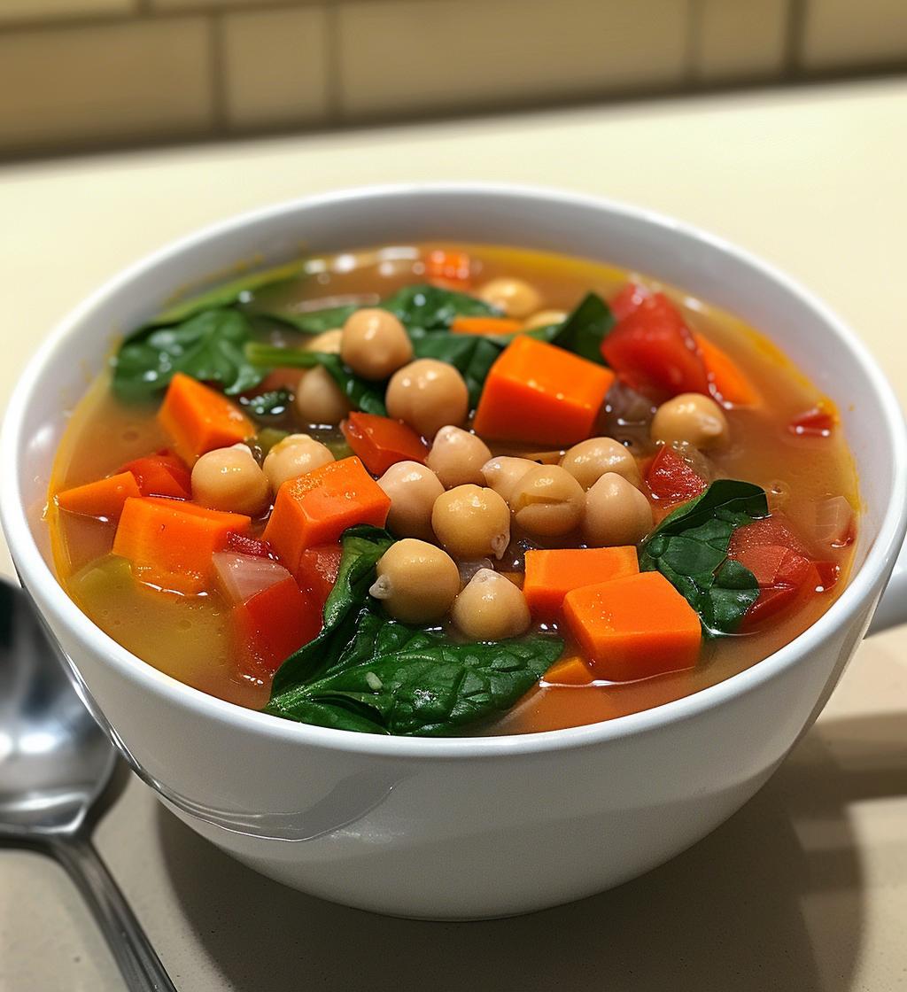 High Protein Vegetable Soup - detail 1