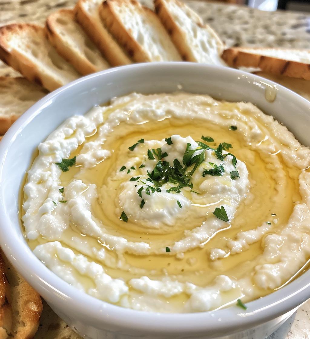 Hot Honey Ricotta Dip - detail 1
