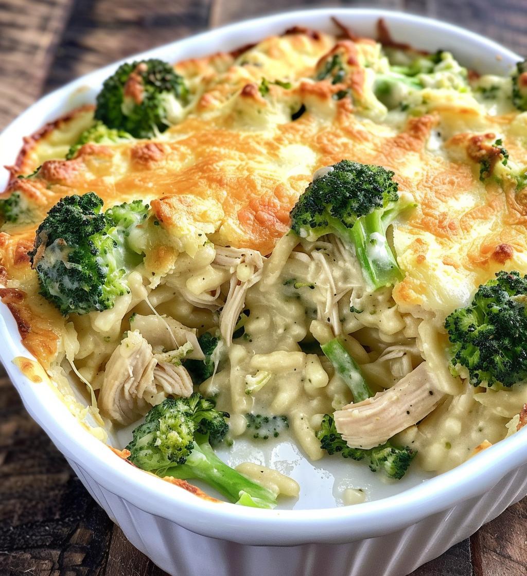 Keto Chicken Alfredo Broccoli Bake - detail 1