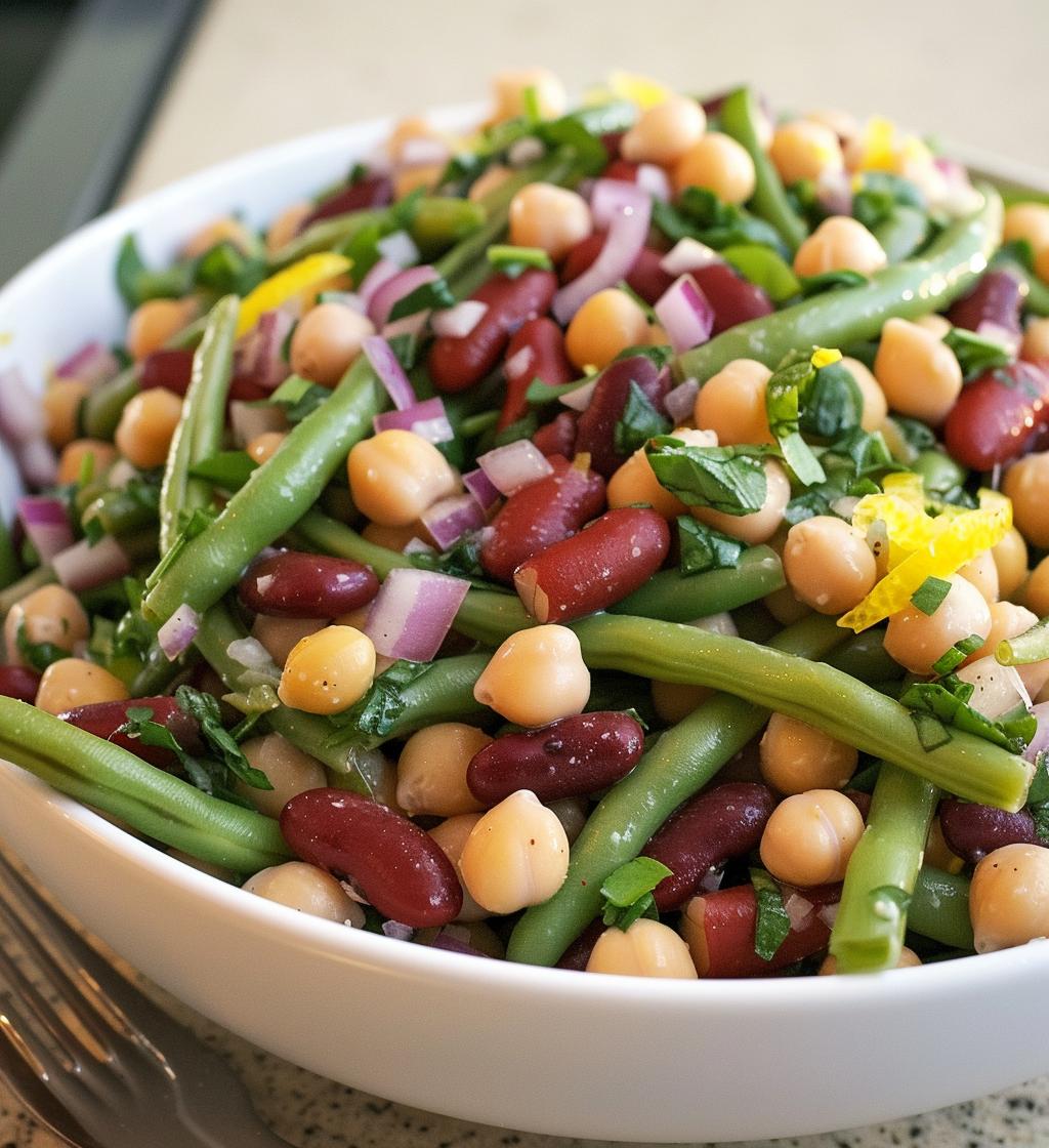 Lemon Basil Three Bean Salad - detail 1