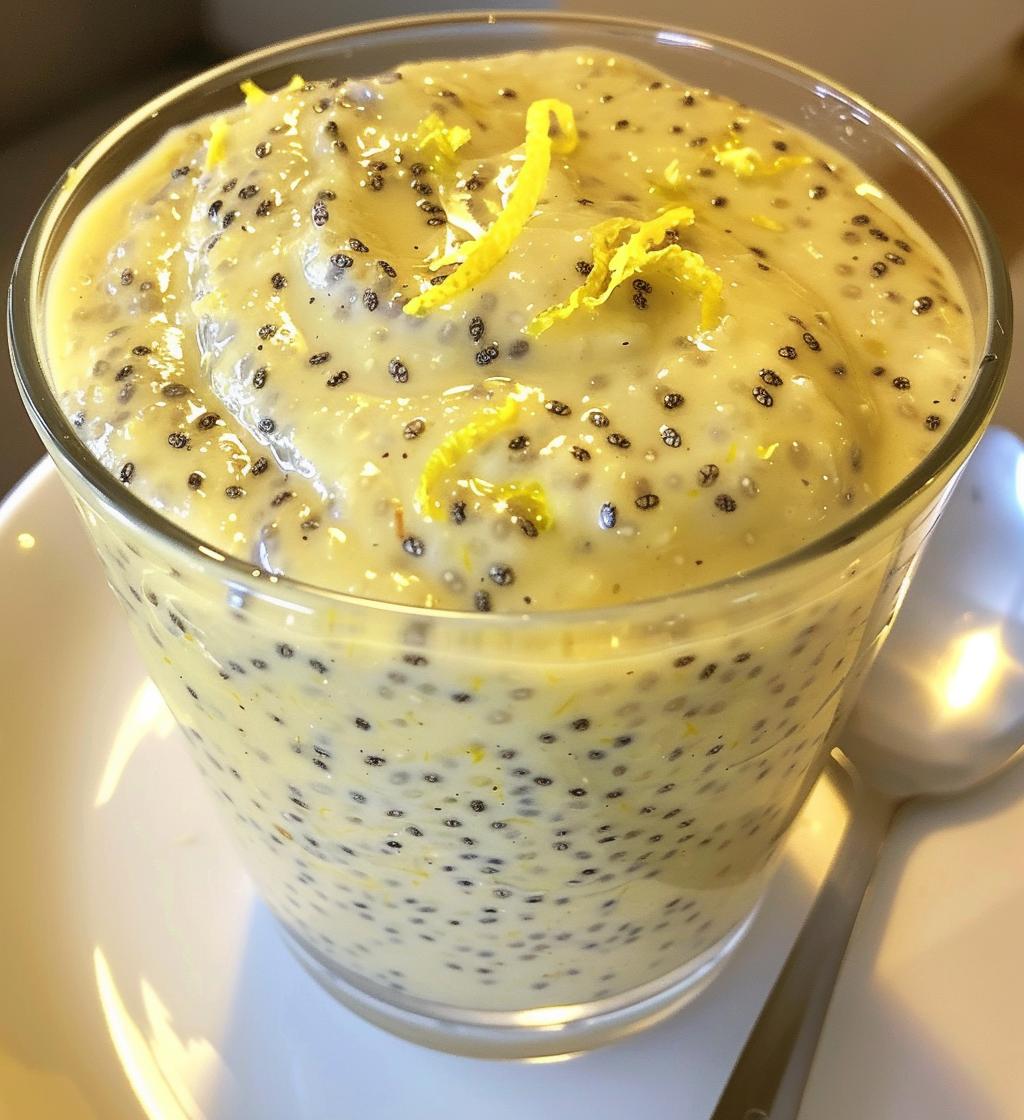 Lemon Chia Pudding - detail 1
