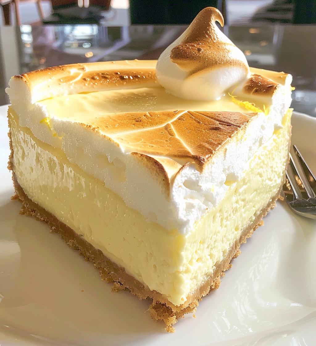 Lemon Meringue Cheesecake - detail 1