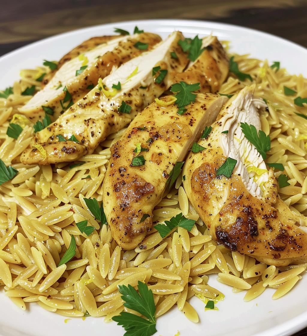 Lemon Pepper Chicken Orzo - detail 1