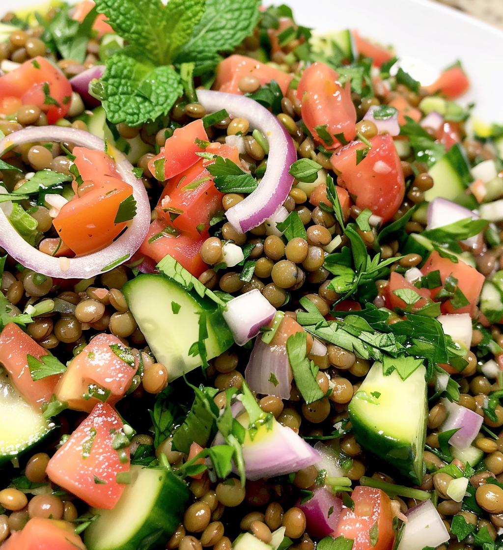 Lentil Tabbouleh - detail 1