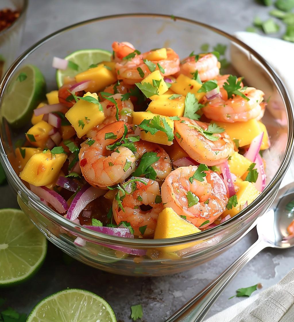 Mango Shrimp Ceviche - detail 1