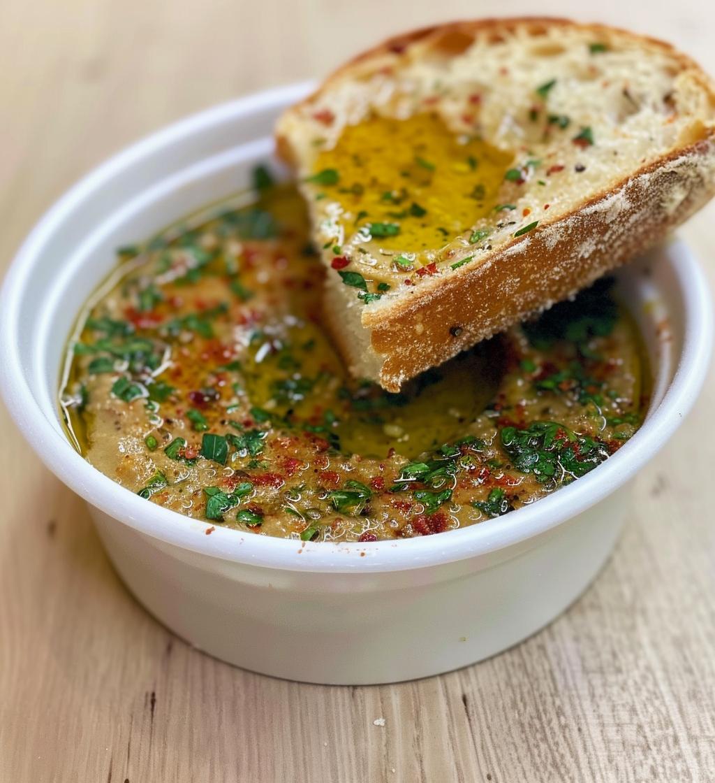 Olive Oil Bread Dip - detail 1