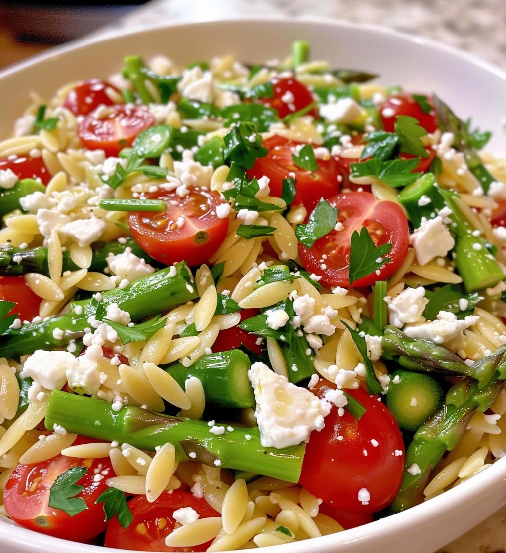 Orzo Salad with Asparagus and Feta - detail 1
