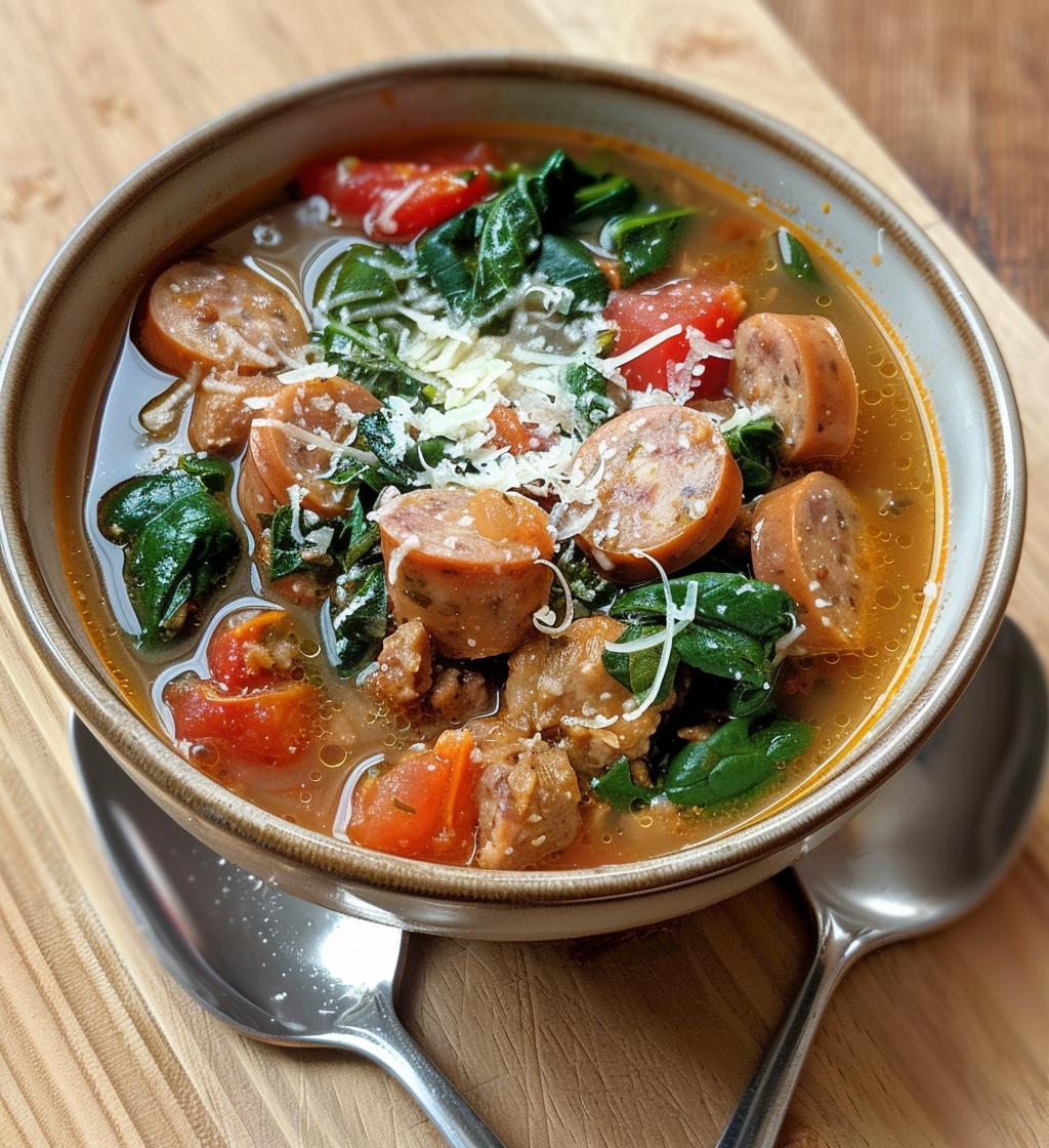 Parmesan Sausage Soup - detail 1