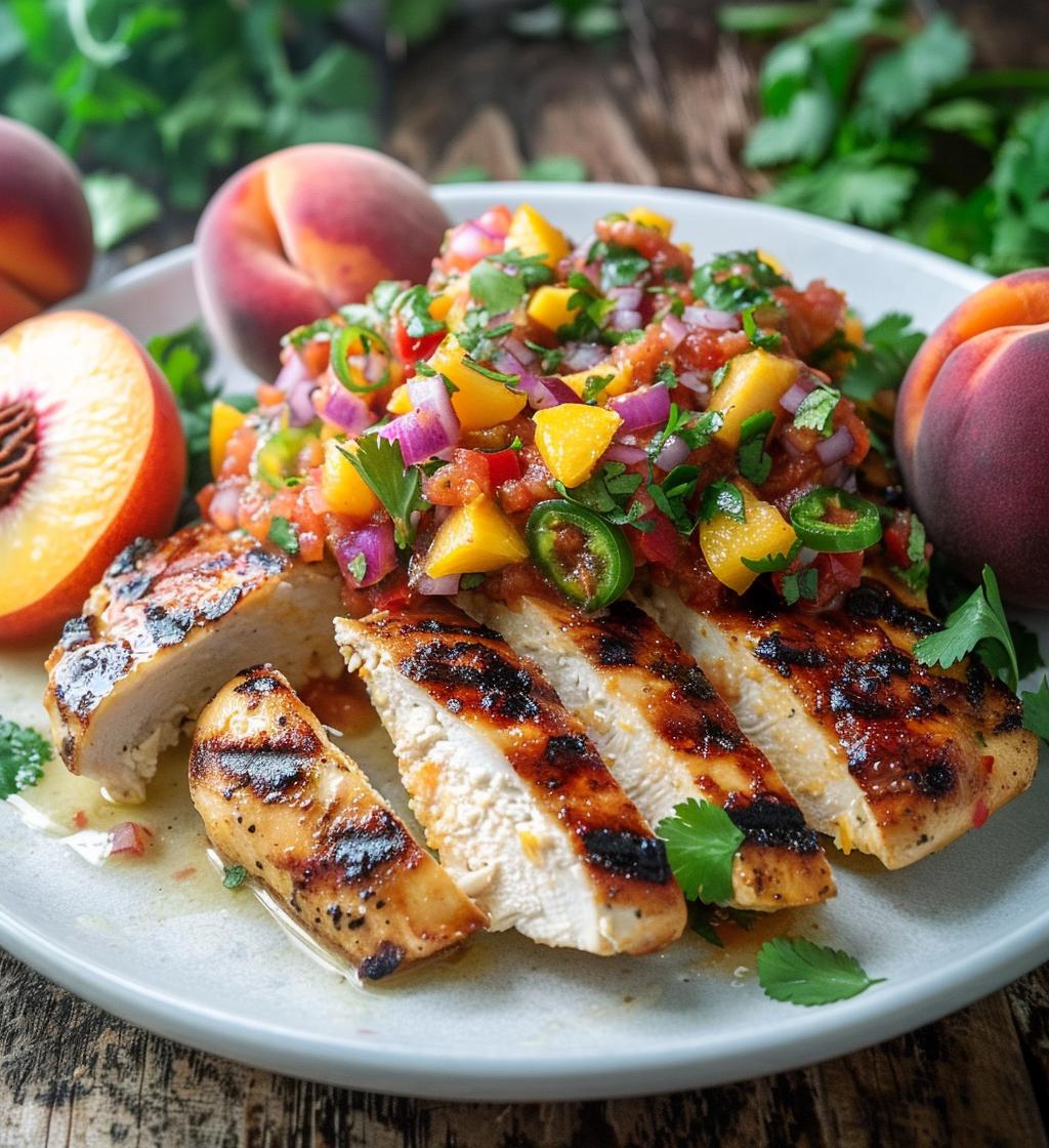 Peach Salsa Chicken - detail 1