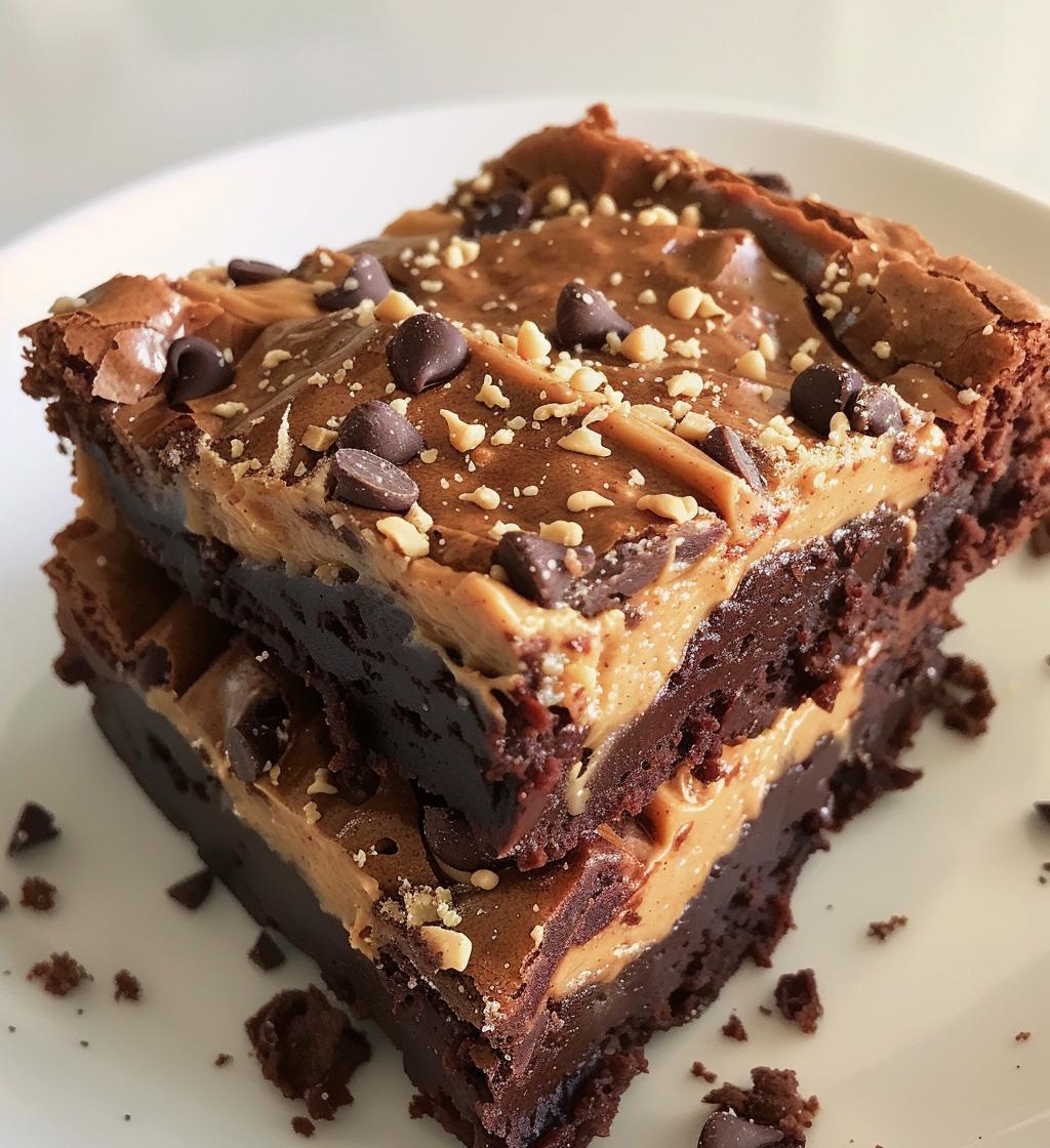Peanut Butter Stuffed Brownies - detail 1