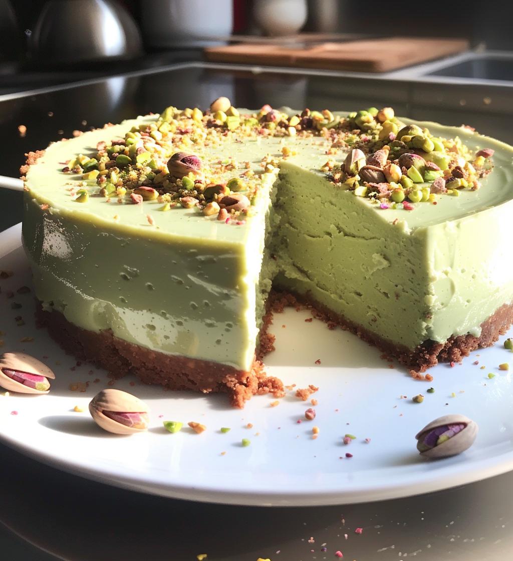Pistachio Cheesecake - detail 1