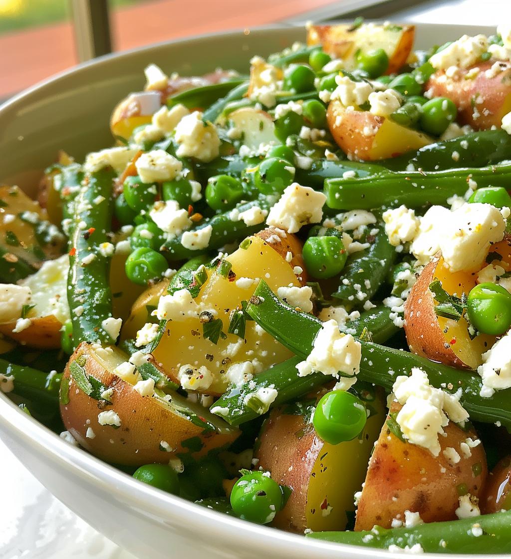 Potato Green Bean Feta Salad - detail 1