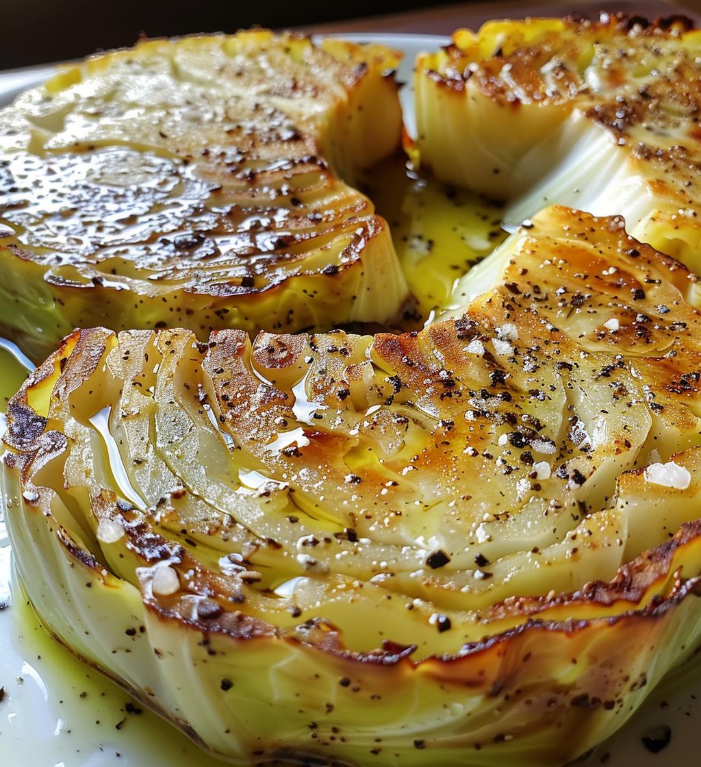 Roasted Cabbage Steaks - detail 1