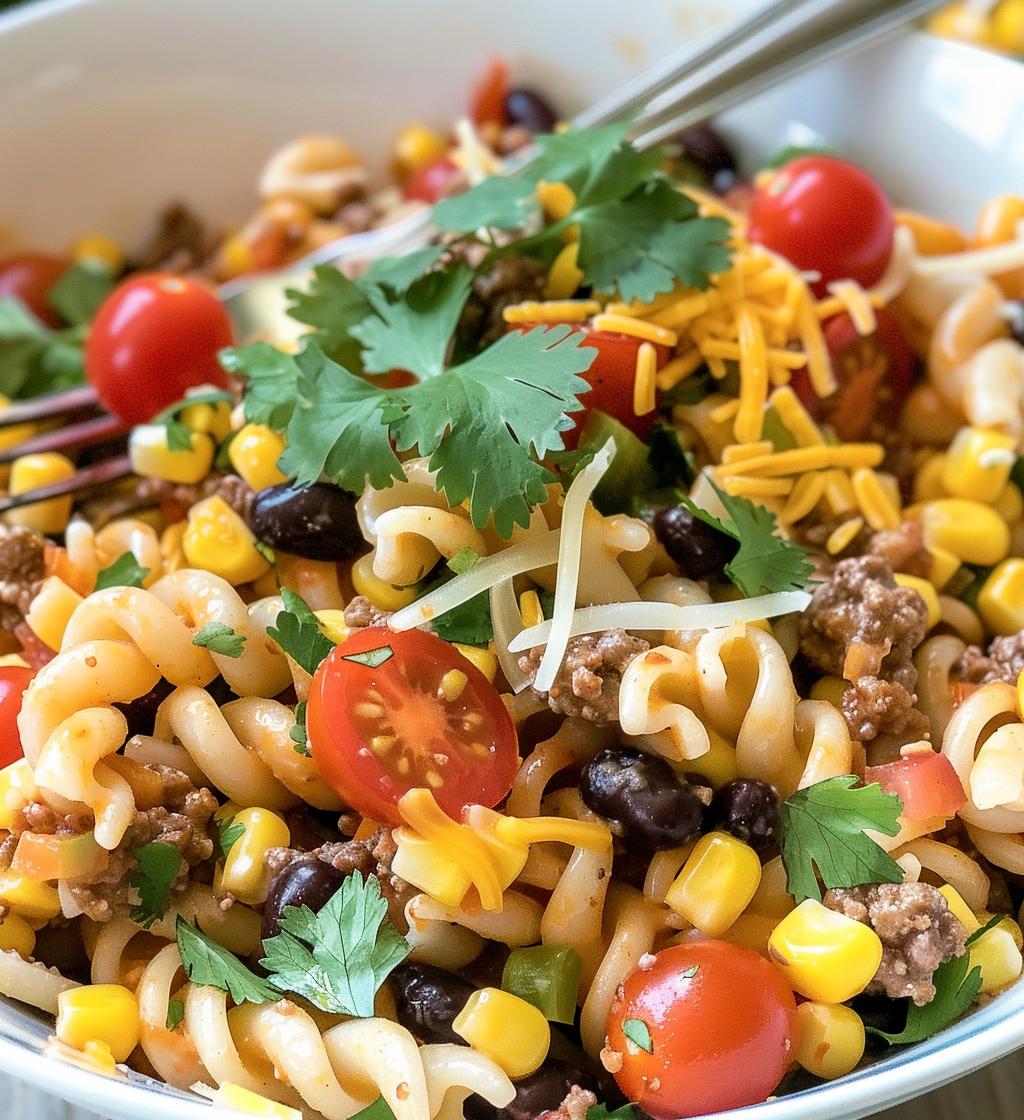 Taco Pasta Salad - detail 1