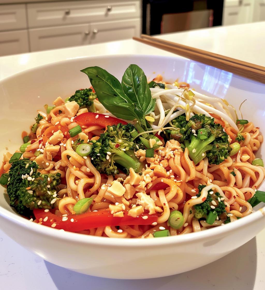 Thai Drunken Noodles - detail 1