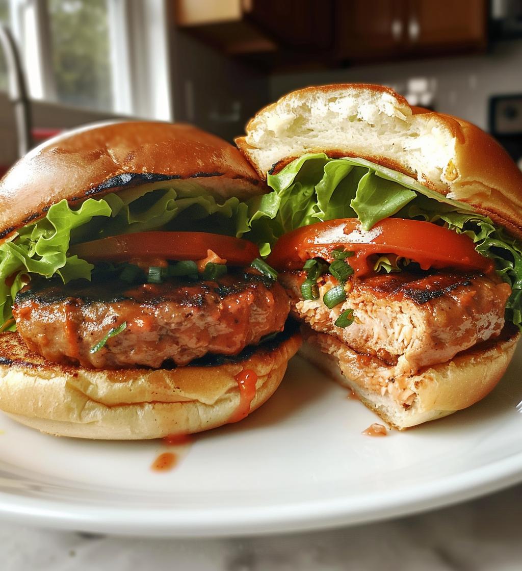Thai Sweet Chili Turkey Burgers - detail 1