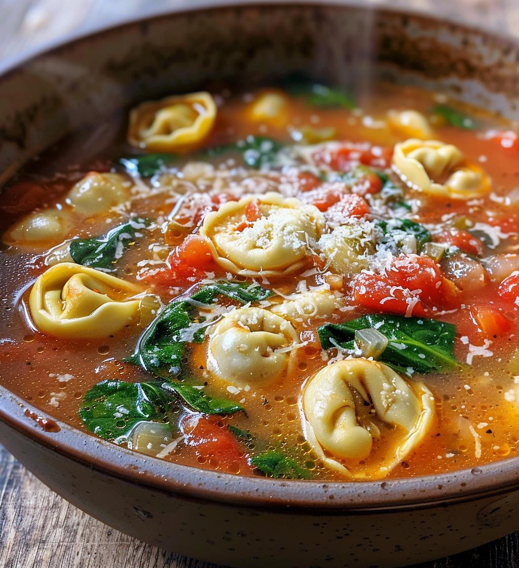 Tomato Tortellini Soup - detail 1