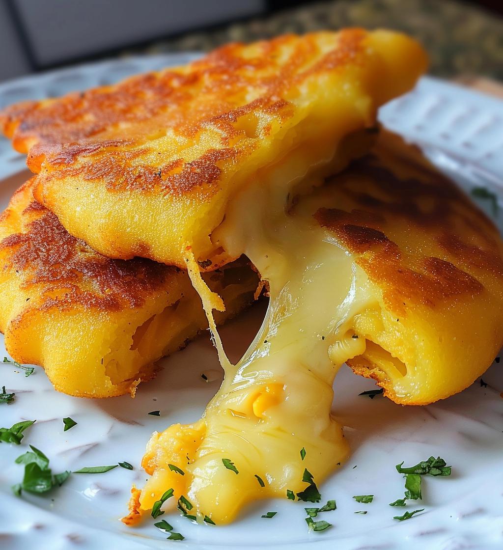 Venezuelan Cachapas with Cheese - detail 1